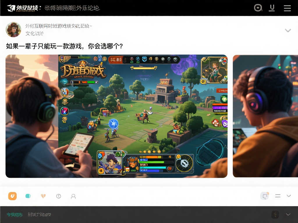 外网热议：假如终身只能沉迷一款游戏，你的选择是什么？